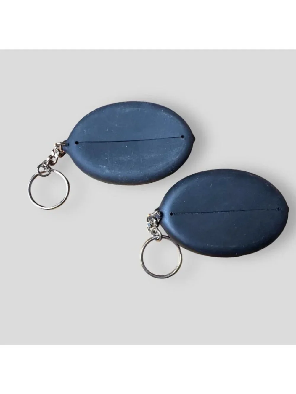 Coors Light NFL Branded Football Coin Holder Keychains - Set Of 2 Rubber Materia